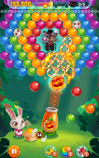 兔子泡泡龙无限金币版