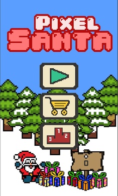 圣诞老人滑雪游戏