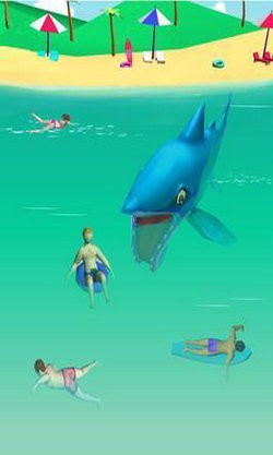 恐怖鲨鱼袭击3D游戏