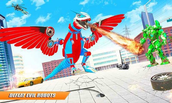 飞行恐龙机器人人物解锁版