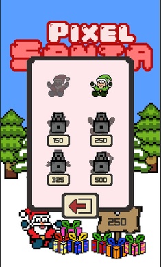 圣诞老人滑雪游戏