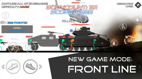 火柴人战争鲜血打击汉化版