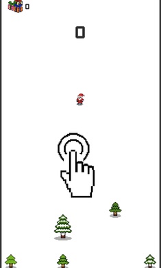 圣诞老人滑雪游戏