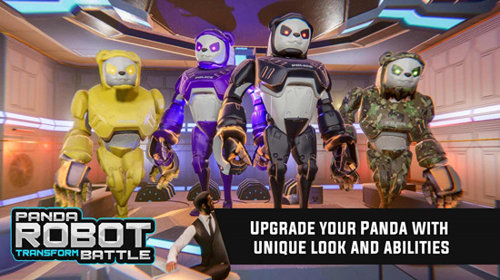 警察熊猫机器人无限金币版