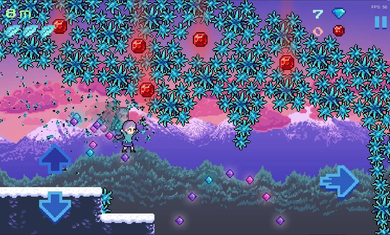 无尽的像素跑酷游戏