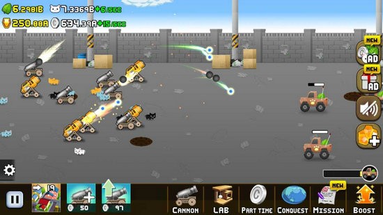 空闲的猫炮游戏