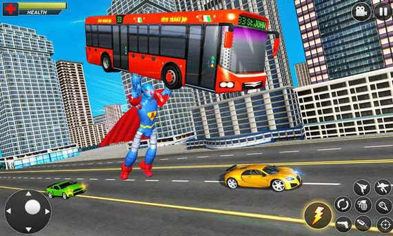 飞行英雄机器人车