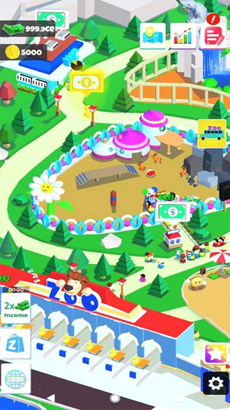 空闲动物园岛无限金币版