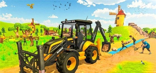 虚拟村庄挖掘机模拟器无限金币版