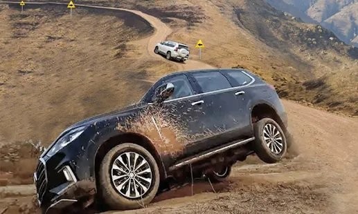 普拉多汽车野外驾驶