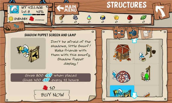 蓝精灵村庄无限红豆版