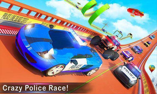 坡道警车特技赛车中文版