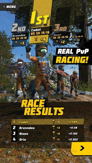 泥泞越野摩托车赛游戏