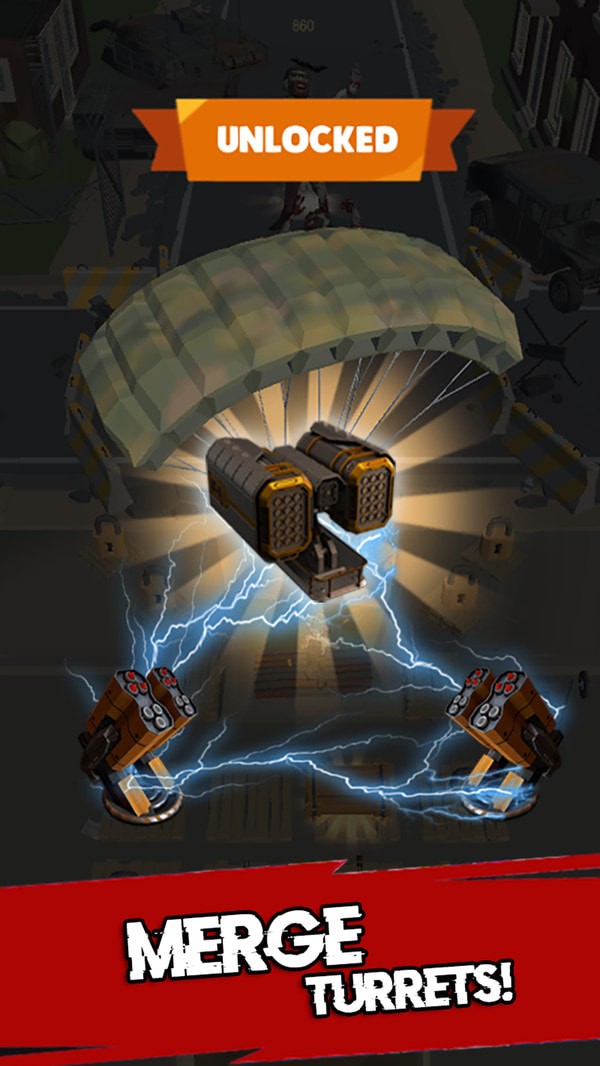 合并炮塔僵尸防御