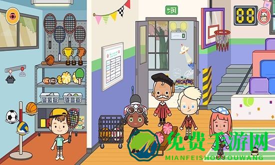 迷你校园积木玩具游戏