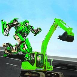 机器人变形挖掘机游戏