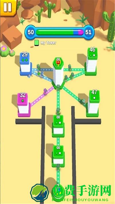 城堡派对摧毁塔楼游戏