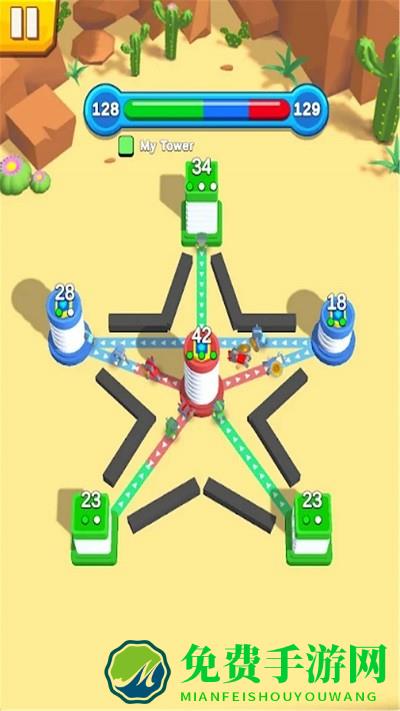 城堡派对摧毁塔楼游戏