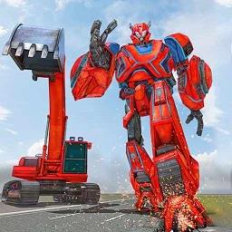 机器人挖掘机变身游戏