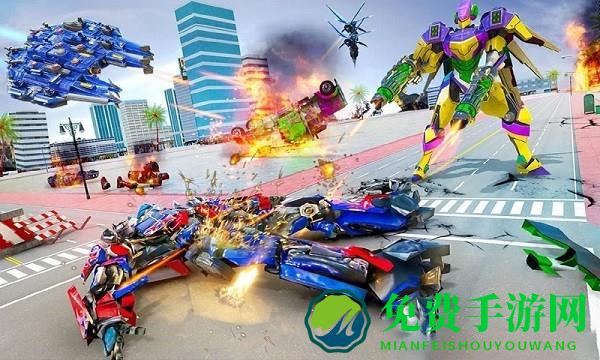 变形机器人大战恐龙游戏