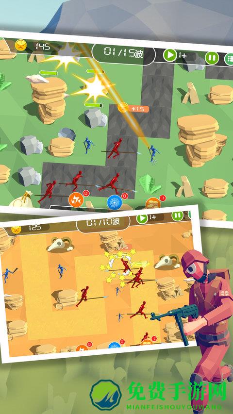 疯狂国王塔防战游戏