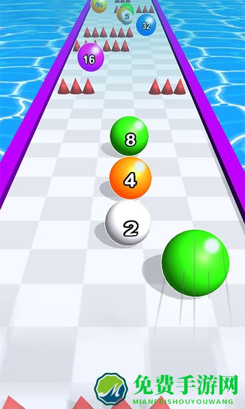 模拟球球向前冲游戏