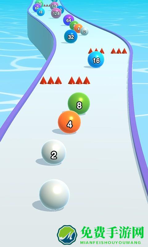 模拟球球向前冲游戏