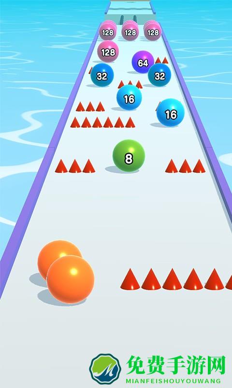 模拟球球向前冲游戏