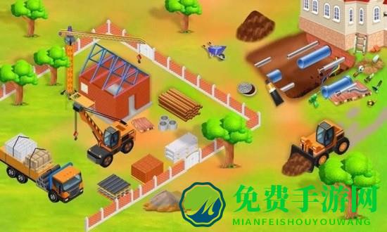 模拟挖掘机建房子游戏