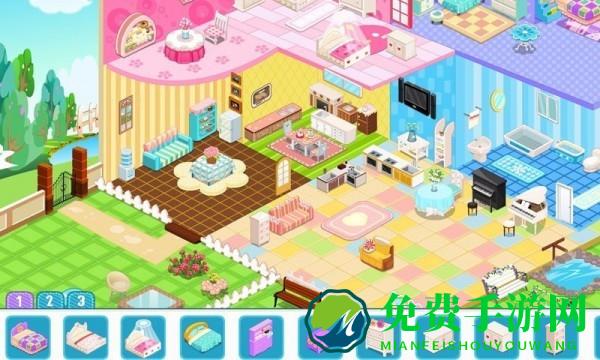 打工装扮娃娃屋游戏