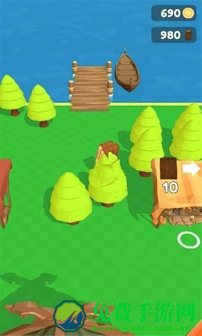 岛屿伐木工小游戏