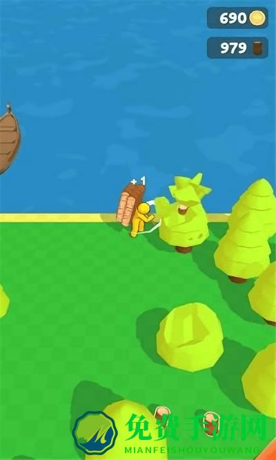 岛屿伐木工小游戏