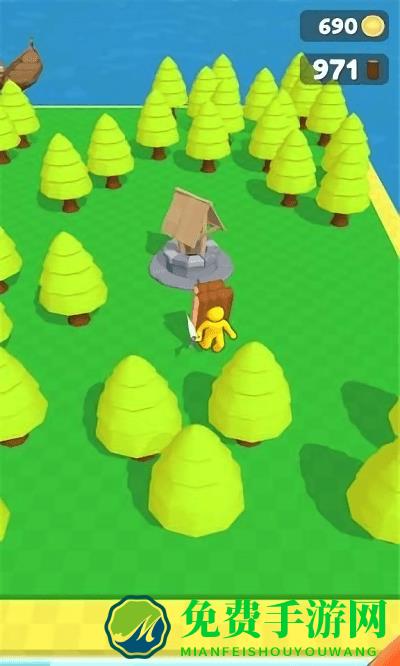 岛屿伐木工小游戏