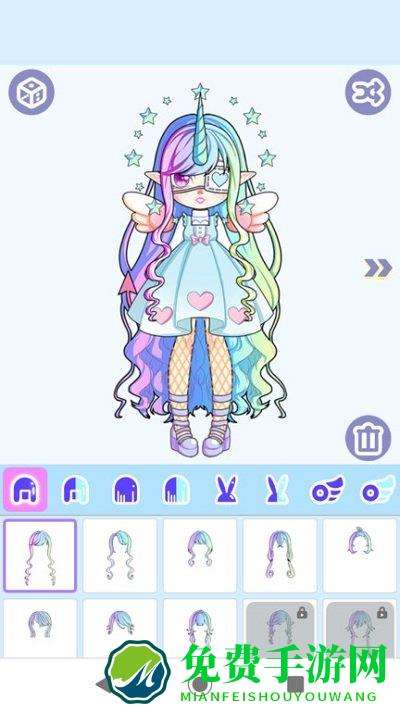 粉彩怪物娃娃换装游戏