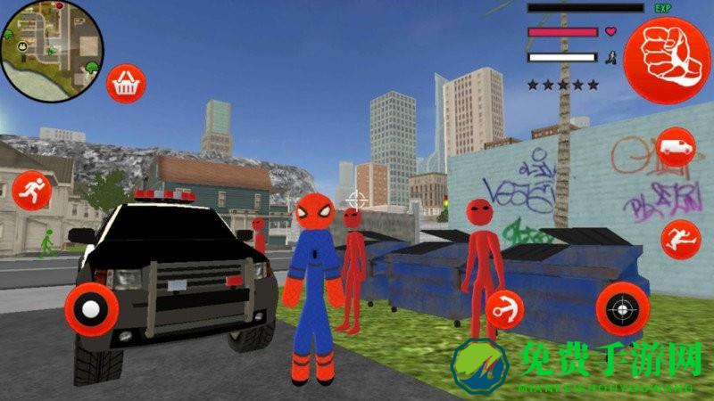 火柴人蜘蛛绳英雄游戏