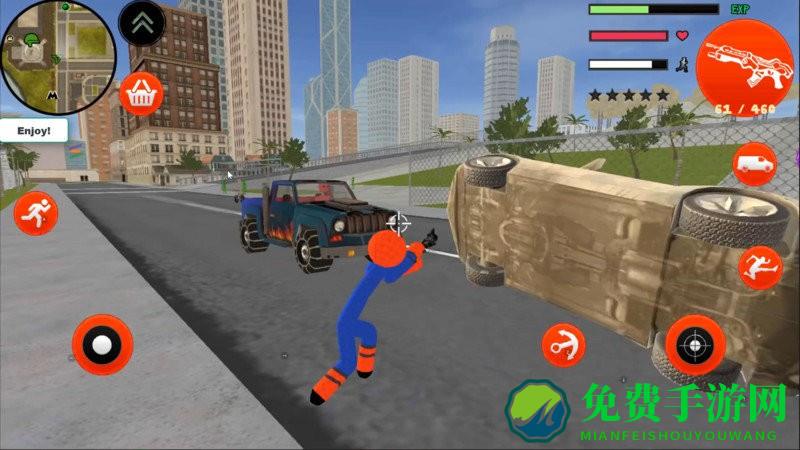 火柴人蜘蛛绳英雄游戏