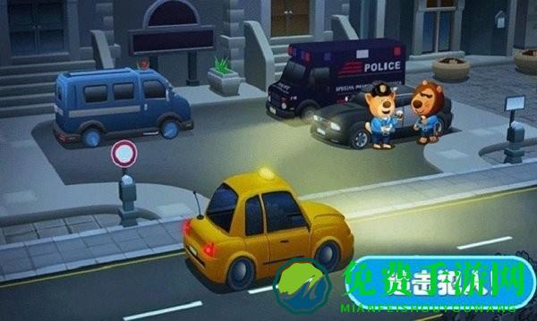 佩奇城堡小警察游戏