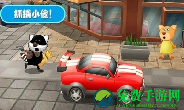 佩奇城堡小警察游戏