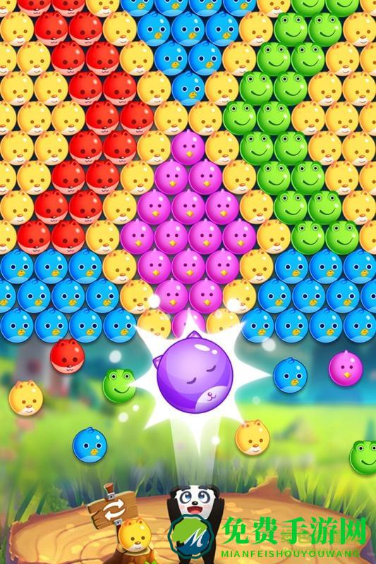 单机宠物泡泡龙游戏无限金币版