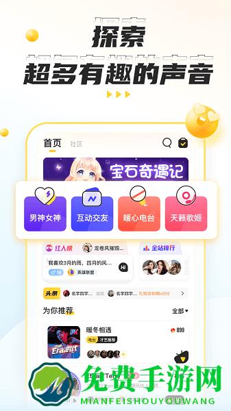 不鸽语音聊天交友直播平台