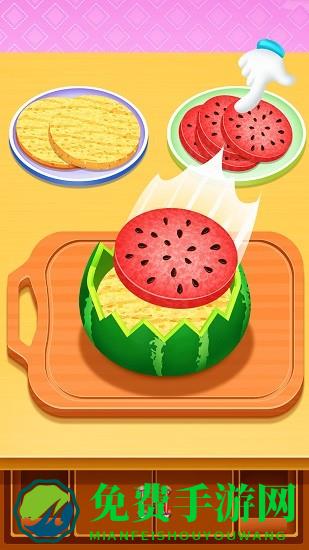 制作美味蜜瓜蛋糕