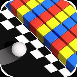 彩色躲避球球3d游戏