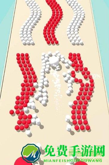 彩色躲避球球3d游戏