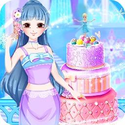 冰雪小公主做蛋糕小游戏