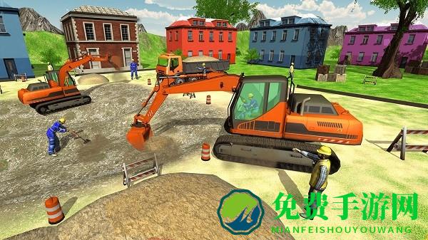 挖掘机城市建造3d手游