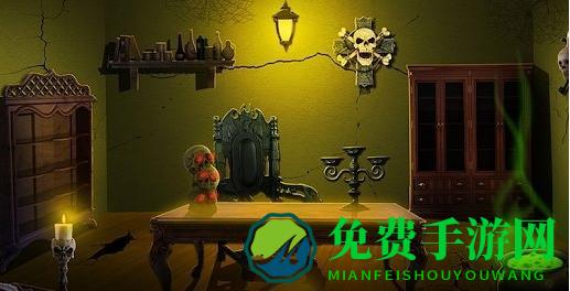 逃脱神秘房间的冒险黑暗的栅栏