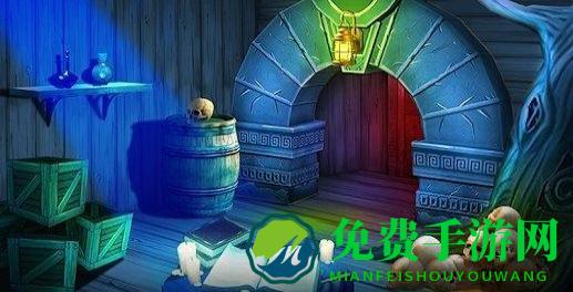 逃脱神秘房间的冒险黑暗的栅栏