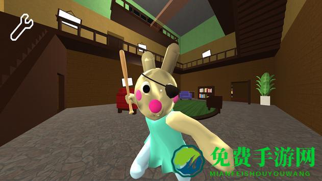 猪舍吓人的兔子