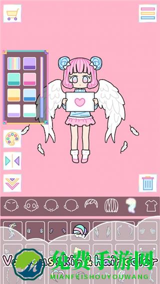 五彩少女换装游戏(粉彩女孩)