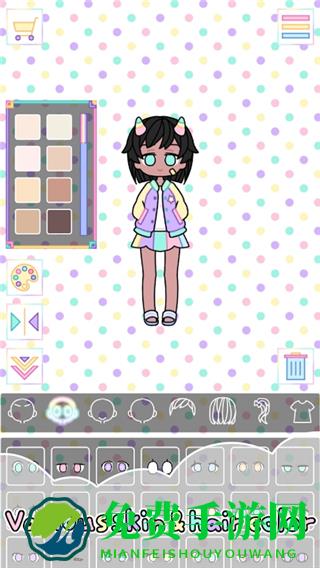 五彩少女换装游戏(粉彩女孩)